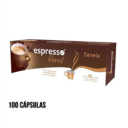 kit Promocional 100 cápsulas de café aroma Canela + 20 grátis  compatível Nespresso