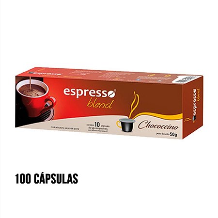 kit Promocional 100 cápsulas de chococcino + 20 grátis  compatível Nespresso