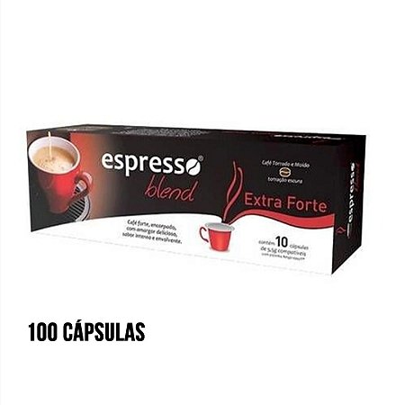 kit Promocional 100 cápsulas de Extra forte + 20 grátis compatível Nespresso