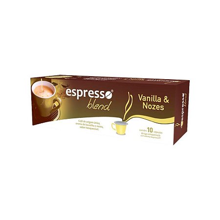 Cápsulas de café aroma Vanila & Nozes com 10 unidades compatível Nespresso