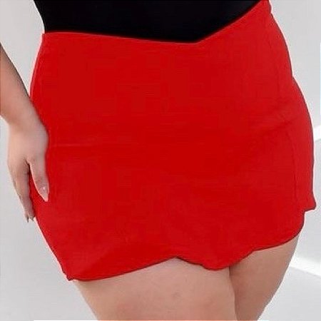 Short saia plus size