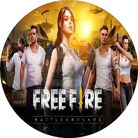 Painel Redondo Free Fire - Adecore Tecidos