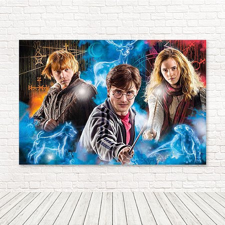 Painel Retangular Tecido Sublimado 3D Harry Potter WRT-4124