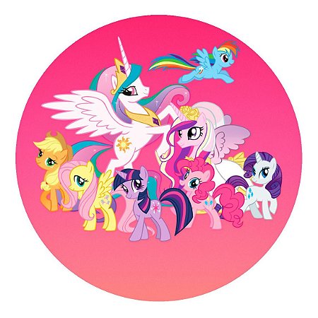 Painel Redondo Tecido Sublimado 3D My Little Pony  WRD-4992