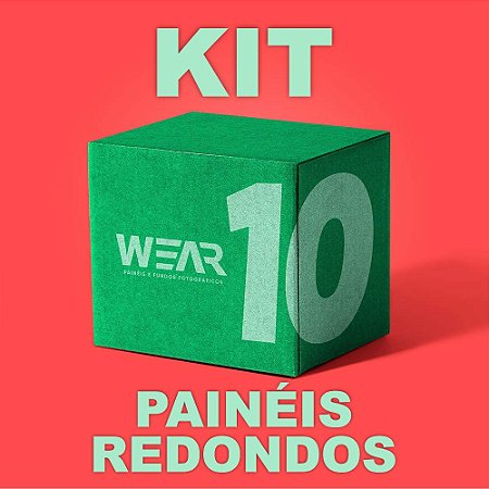 Kit 10 Painéis Redondos 1,50X1,50