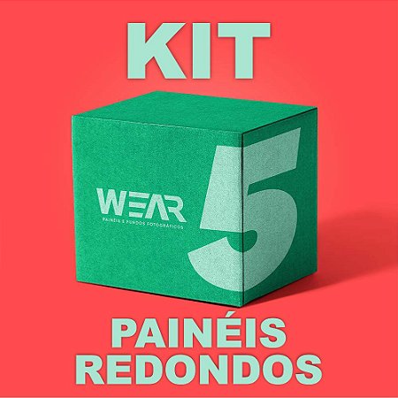 Kit 5 Painéis Redondos 1,50X1,50