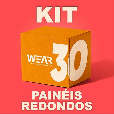 Kit 30 Painéis Redondos 1,50X1,50