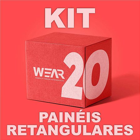 Kit 20 Paineis Retangulares 1,50 x 2,20