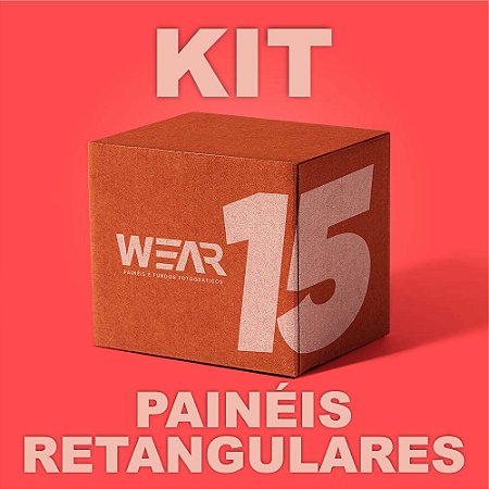 Kit 15 Paineis Retangulares 1,50 x 2,20
