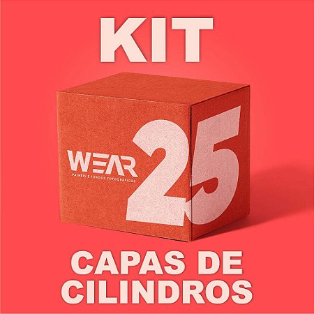 Kit 25 Capas de Cilindro Tamanho Padrão P (P 45x38 M 58x45 G 80x50)
