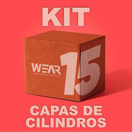 Kit 15 Capas de Cilindro Tamanho Padrão P (P 45x38 M 58x45 G 80x50)