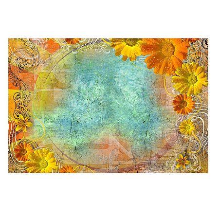 Fundo Fotográfico Tecido Sublimado Newborn 3D Textura Floral 2,20x1,50 WFF-1297