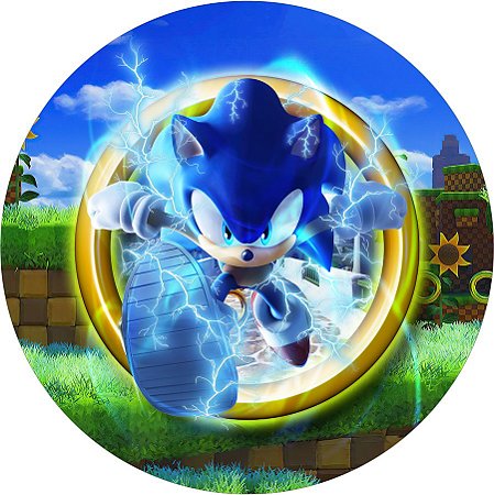 Painel de Festa Sonic - O Filme - 1,50x1,50m