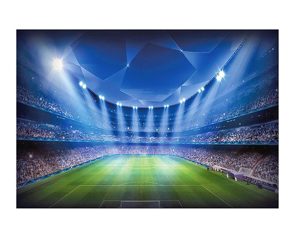 Fundo Fotográfico Tecido Sublimado Gigante 3D Futebol 3,00x2,50 Horizontal WFG-436