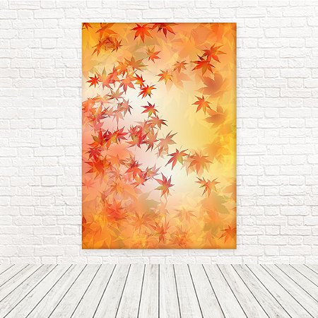 Painel Retangular Tecido Sublimado 3D Floral Outono 1,50x2,20 WRT-5240