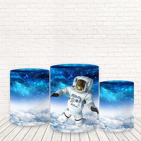 Trio de Capas Tecido Sublimado 3D Astronauta WCC-564