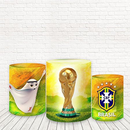 Trio de Capas Tecido Sublimado 3D Copa do Mundo WCC-591