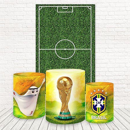 Painel Retangular e Capas Tecido Sublimado Copa do Mundo WKPC-1570