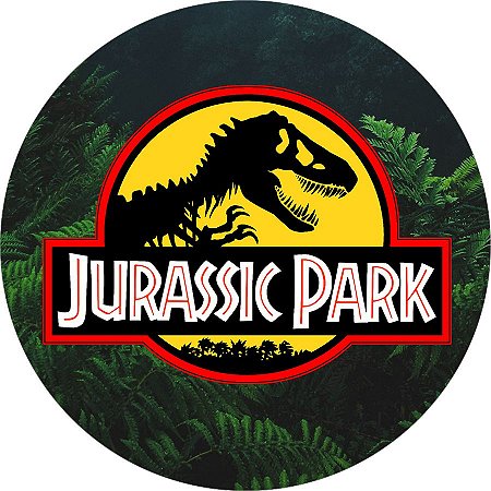 Painel Redondo Tecido Sublimado 3D Jurassic Park WRD-6039