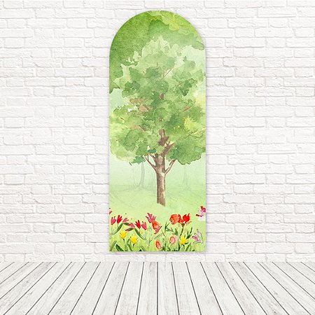 Painel Romano Sublimado 3D Árvore 1,00x2,50 WRMG-187
