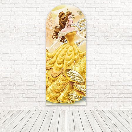 Painel Romano Sublimado 3D Bela e a Fera 1,00x2,50 WRMG-125