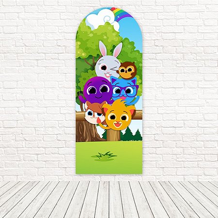 Painel Infantil Bonecas LOL Surprise Fofas Arco Iris -3x2m