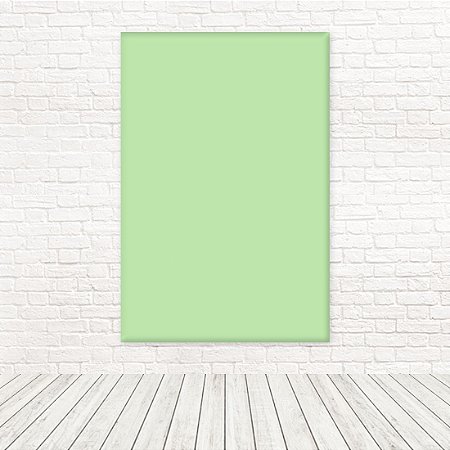 Painel Retangular Tecido Sublimado 3D Liso Verde BB 1,50x2,20 WRT-5590