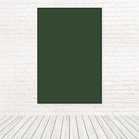 Painel Retangular Tecido Sublimado 3D Liso Verde Musgo 1,50x2,20 WRT-5600