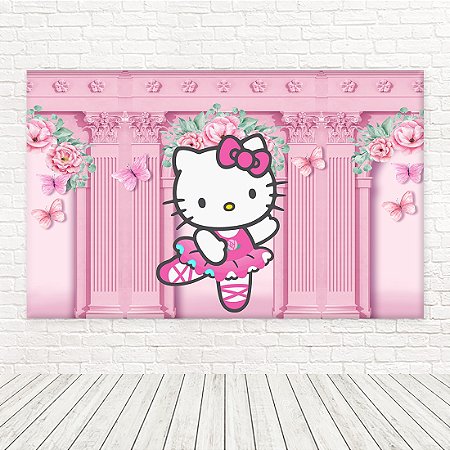 Painel Retangular Tecido Sublimado 3D Hello Kitty WRT-5510