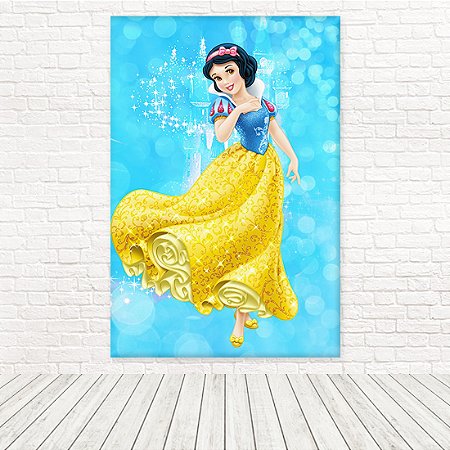 Painel Retangular Tecido Sublimado 3D Branca De Neve WRT-5555