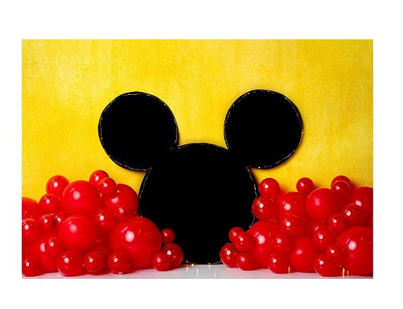 Fundo Fotográfico Newborn Pequeno 3D Mickey 1,50 x 1,20 WFP-086