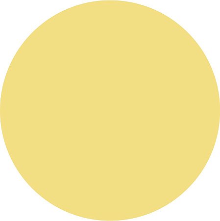 Painel Redondo Tecido Amarelo Bebê WRD-10007