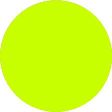 Painel Redondo Tecido Verde Neon WRD-10000