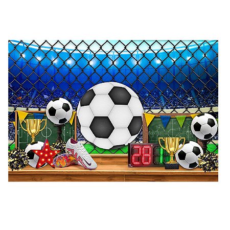 Fundo Fotográfico Pequeno 3D Futebol 1,50x1,20 WFP-1083