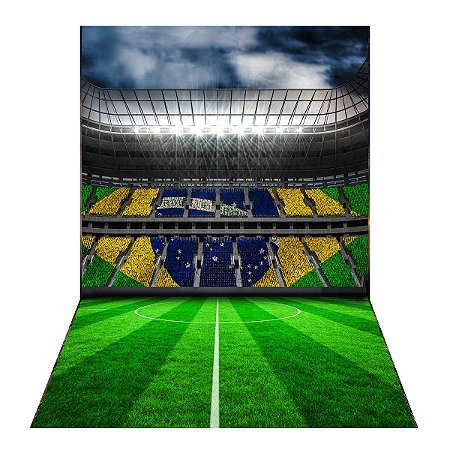 Fundo Fotográfico Tecido Sublimado Newborn 3D Futebol 2,50x3,00 WFG-602