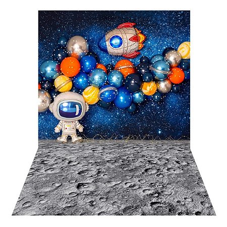 Fundo Fotográfico Newborn 3D Astronauta 1,70x2,60 WFM-1163