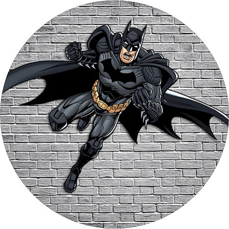 Painel Redondo Tecido Sublimado 3D Batman WRD-6399