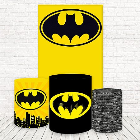 Painel Retangular e Capas Tecido Sublimado Batman WKPC-1980