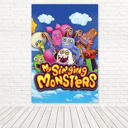 Painel Retangular Tecido Sublimado 3D My Singing Monsters 1,50x2,20 WRT-6089