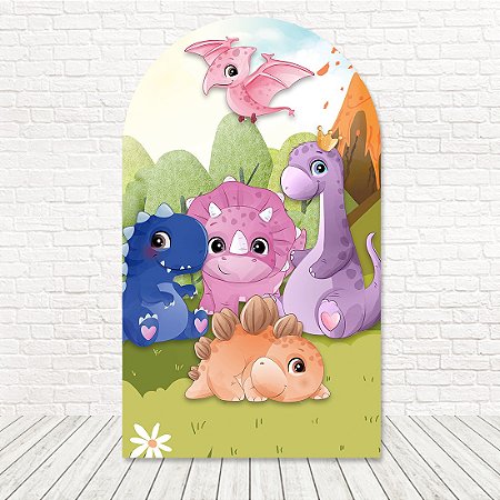 Painel Romano Tecido Sublimado 3D Dino Baby 1,20x2,10 WRGG-174