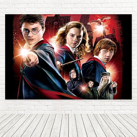 Painel Retangular Tecido Sublimado 3D Harry Potter WRT-6217