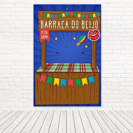 Painel Retangular Tecido Sublimado 3D Festa Junina 1,50x2,20 WRT-6223