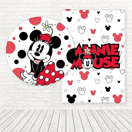 Kit Painéis Casadinho Tecido Sublimado 3D Minnie WPC-890