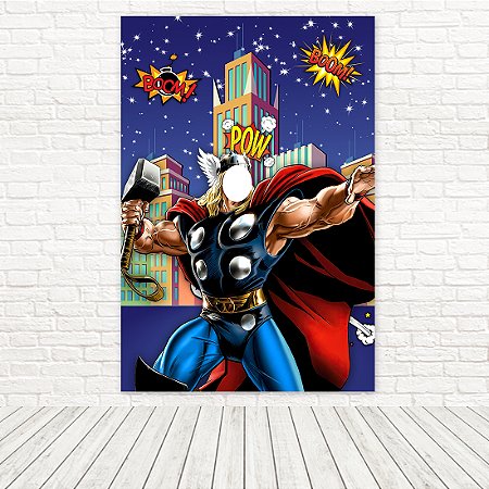 Painel Retangular Tecido Sublimado 3D Interativo Thor 1,50x2,20 RT-6525