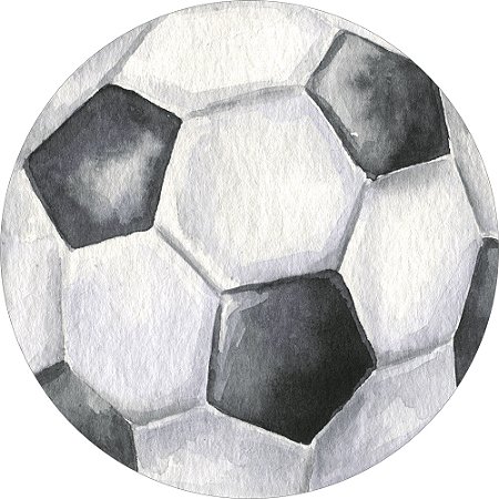 Painel Redondo Tecido Sublimado 3D Futebol e Bola WRD-6717