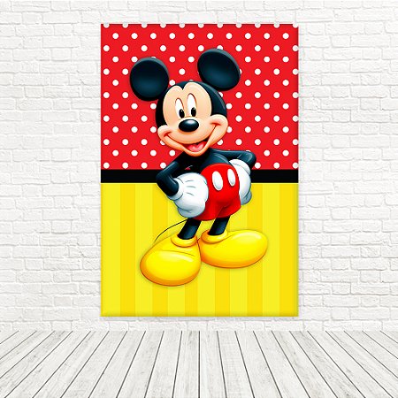 Painel Retangular Tecido Sublimado 3D Mickey 1,50x2,20 WRT-6814