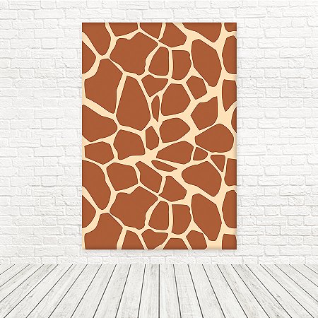 Painel Retangular Tecido Sublimado 3D Animal Print Estampa Girafa 1,50x2,20 RT-6937