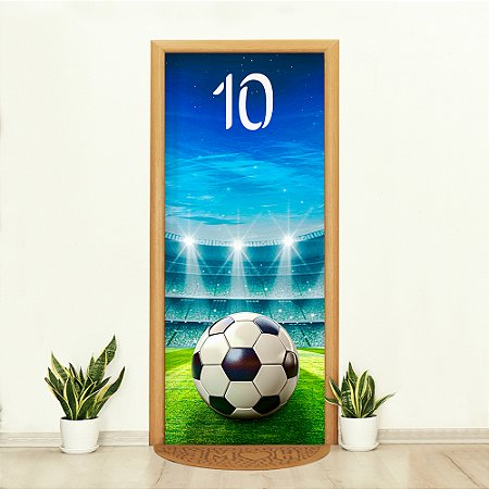 Capa de Porta Decorativa Tecido Sublimado 0,85x2,10 Futebol WCP-114