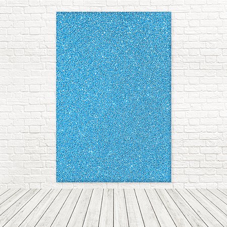 Painel Retangular Tecido Sublimado 3D Glitter Azul 1,50x2,20 WRT-7057