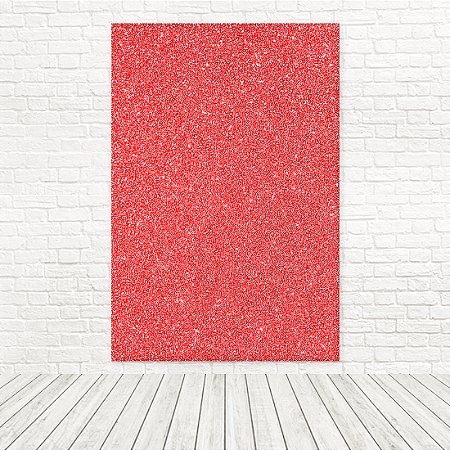Painel Retangular Tecido Sublimado 3D Glitter Vermelho 1,50x2,20 WRT-7051